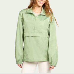 Women's Break Away Bala Windbreaker Workout Running Jacket Light Green S/M